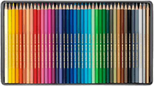Caran d'Ache crayons aquarellables Swisscolor 40 couleurs boîte crayons de couleur-3