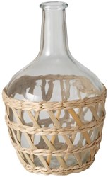 Boltze Home vase verre Torino H25,8cm déco style bohème campagne