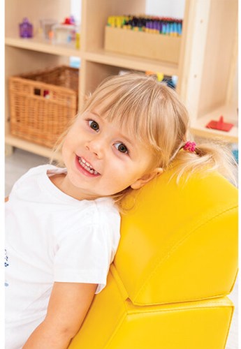 Softplay loungebankje GEEL-3