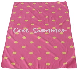 Drap de plage coton rose 180x100cm textile plage