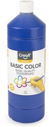 Creall gouache bleu foncé 1 litre - peinture scolaire pour enfants