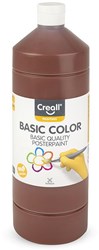 Creall gouache marron foncé 1 litre - peinture scolaire pour enfants