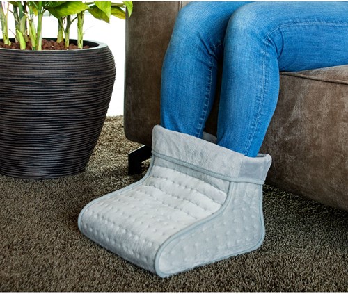 Inventum chauffe-pieds électrique gris avec chauffage rapide et 3 niveaux-3