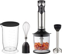 Tomado mixeur plongeant set inox - mixeur puissant 1000W avec hachoir