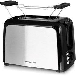 Emerio grille-pain 2 fentes noir inox 750W TO-123924 appareil de cuisine