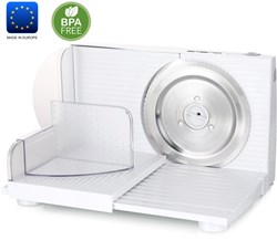 Emerio Trancheuse - Trancheuse électrique 100W lame inox épaisseur réglable