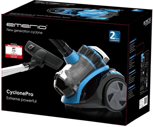 Emerio aspirateur sans sac 2 litres filtre HEPA bleu puissant 700W-2