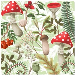 Duni Servetten Forest Fungi 33x33cm