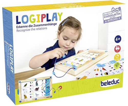 Beleduc jeu magnétique en bois LogiPlay jouet éducatif enfants-3