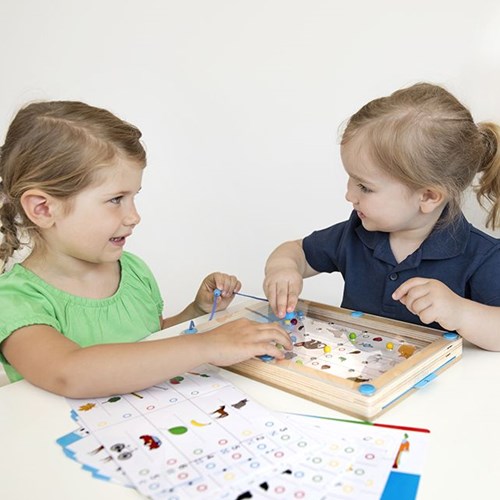 Beleduc jeu magnétique en bois LogiPlay jouet éducatif enfants