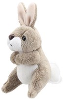The Puppet Company marionnette à doigt lapin - accessoire jouet gris-2