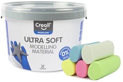Creall pâte à modeler pastel - ultra soft clay 1100g pour enfants