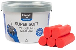 Creall pâte à modeler rouge - pâte super douce seau 1750g