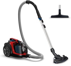 Philips aspirateur PowerPro Expert sans sac 900W rouge filtre anti-allergie