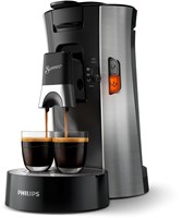 Philips machine à dosettes Senseo Select métal noir - intensité réglable
