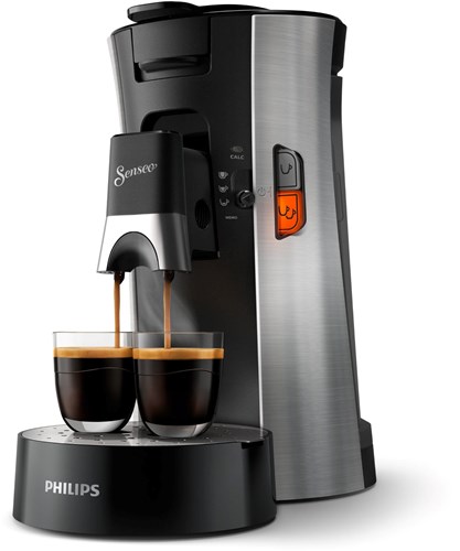 Philips machine à dosettes Senseo Select métal noir - intensité réglable