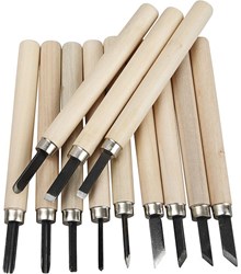 Creativ Company set de sculpture sur bois - 12 outils pour sculptures