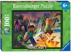 Ravensburger Casse-tête pour enfants 100 XXL Monster Minecraft