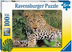 Ravensburger puzzle léopard puzzle enfant 100 pièces XXL carton
