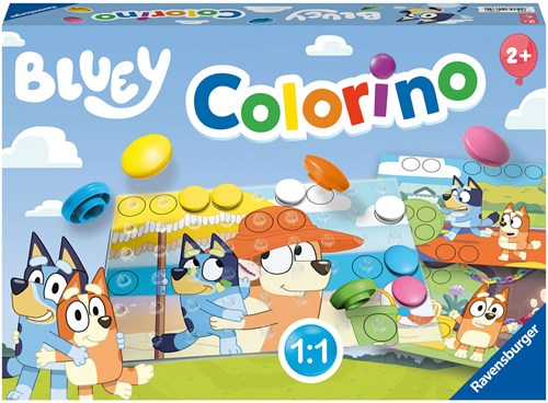 Bluey jeu pour enfants Colorino - Jouet éducatif pour apprendre les couleurs