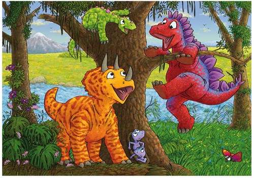 Ravensburger puzzle dinosaures joueurs - 2x24 pièces puzzle enfant-3