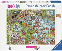 Ravensburger puzzle Holiday Resort 3: The Pool - puzzle cartoon 1000 pièces