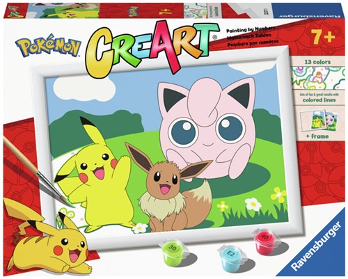 CreArt Schilderen op Nummer - Pokemon Classics