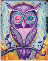 Ravensburger peinture par numéros - Dreaming Owl - Kit créatif pour adultes-2