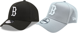 New Era casquette de baseball Boston Red Sox noir-blanc réglable polyester