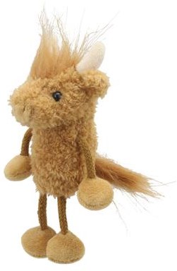 The Puppet Company marionnette à doigt - vache Highland peluche jouet-2