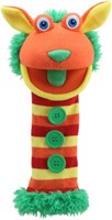 The Puppet Company marionnette Eco Sockettes Buttons - peluche recyclée