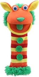 The Puppet Company marionnette Eco Sockettes Buttons - peluche recyclée