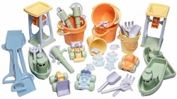 Dantoy set de jeux de sable pastel 45 pièces plastique recyclé écologique
