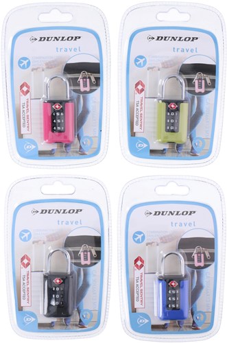 Cijferslot cadenas TSA - compact et sûr - couleurs assorties