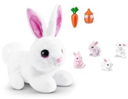 Pets Alive maman et bébé lapin cage jouet lapin interactif