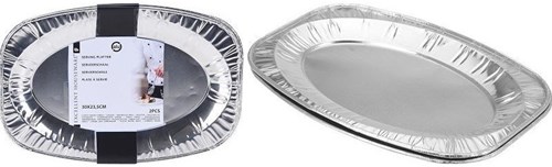 EH Aluminium serveerschaal 35x23,5cm 2 stuks-2