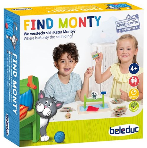Beleduc Find Monty! jeu éducatif pour enfants - jeu de mémoire et de langage-2