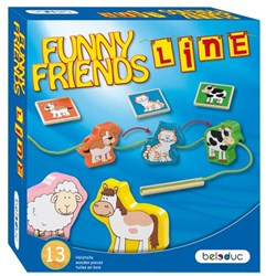 Beleduc jeu éducatif Funny Friends Line - carton - multicolore