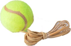 HOT Sports + Toys balle de tennis avec élastique pour entraîneur jaune