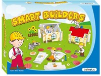 Beleduc jeu de construction Smart Builders jouet éducatif en bois-3