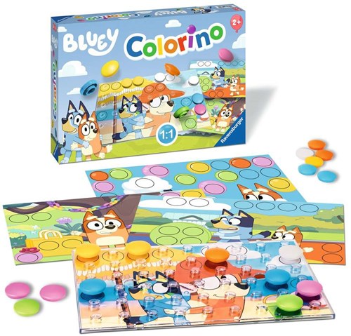Bluey jeu pour enfants Colorino - Jouet éducatif pour apprendre les couleurs-3