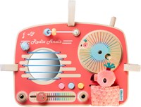 Lilliputiens panneau d'activités radio en bois - jouet éducatif parc bébé