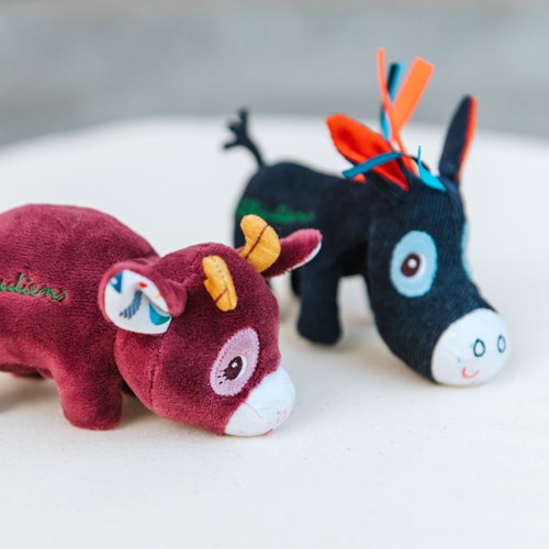 Lilliputiens mini figurine vache Rosalie jouet en peluche - imagination-3