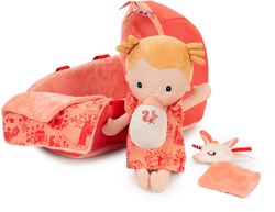 Lilliputiens poupée bébé Lena coffret de jeu doux avec couffin et accessoires