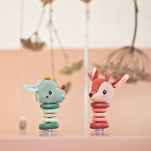 Lilliputiens hochet Stella avec ventouse - jouet bébé en bois-3