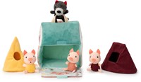 Lilliputiens jouet maisons loup et 3 petits cochons interactif-2