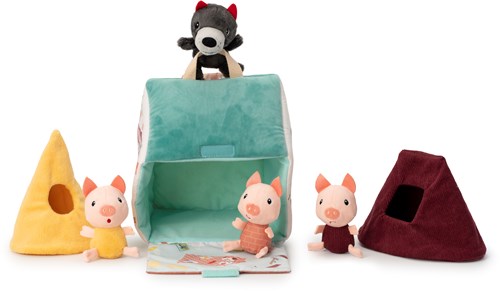 Lilliputiens jouet maisons loup et 3 petits cochons interactif-2