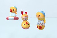 Lilliputiens - Canards en caoutchouc prenant des cours de natation-2