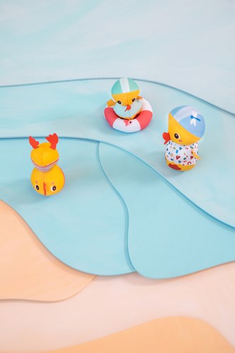 Lilliputiens - Canards en caoutchouc prenant des cours de natation-3