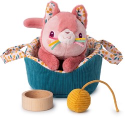 Lilliputiens peluche chat Jeanne avec panier - jouet interactif